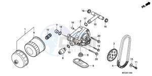 VT750C9 Europe Direct - (ED / MME) drawing OIL PUMP