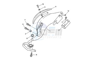 YQ AEROX R 50 drawing EXHAUST