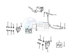 RCR_SMT 50 drawing Brakes hose  - Calipers