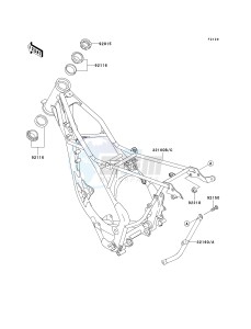 KX 85 A [KX85 MONSTER ENERGY] (A6F - A9FA) A9F drawing FRAME