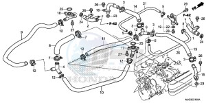 GL1800BE F6B Bagger - GL1800BE UK - (E) drawing WATER PIPE