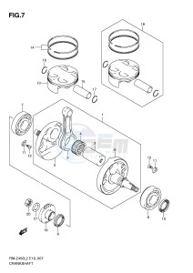 RM-Z450 (E19) drawing CRANKSHAFT