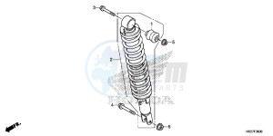 TRX420FM2G TRX420 ED drawing REAR CUSHION