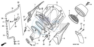 CRF450RA Australia - (U) drawing AIR CLEANER