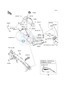 VN 1700 C [VULVAN 1700 NOMAD] (9FA) C9FA drawing FUEL TANK