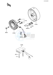 KZ 750 R [GPZ] (R1) [GPZ] drawing GENERATOR_REGULATOR