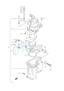 DF 60 drawing Fuel Vapor Separator (S/N 971544 to 97XXXX)