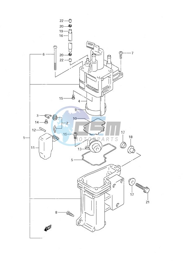 Fuel Vapor Separator (S/N 971544 to 97XXXX)