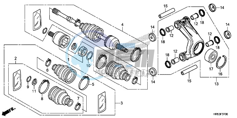 REAR KNUCKLE/REAR DRIVE SHAFT