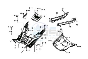 FIDDLE III 125I (XA12W2-EU) (L7-M0) (E4) drawing FLOOR PANEL CENTER COVER