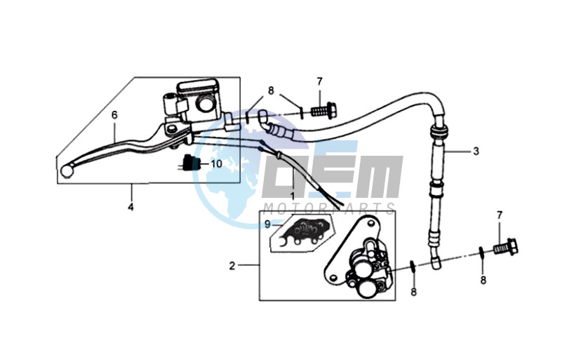 BRAKE CALIPER FOR / BRAKE LEVER / BRAKE LINES