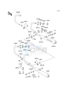 KZ 1000 P [POLICE 1000] (P20-P24) [POLICE 1000] drawing MUFFLER-- S- -