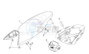 Shiver 750 USA USA drawing Saddle