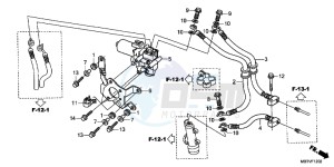 XL1000VAB drawing ABS UNIT (REAR)