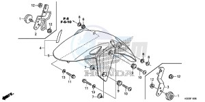 CBR250RAF CBR250RA Europe Direct - (ED) drawing FRONT FENDER