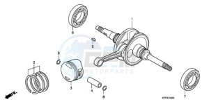 SH1259 E / 3E drawing CRANKSHAFT/PISTON