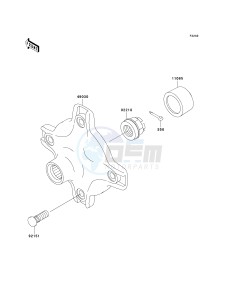 KVF 360 B [PRAIRIE 360] (B6F-B9F) B7F drawing REAR HUB