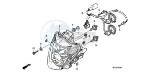 CB600F3A France - (F / CMF ST) drawing HEADLIGHT