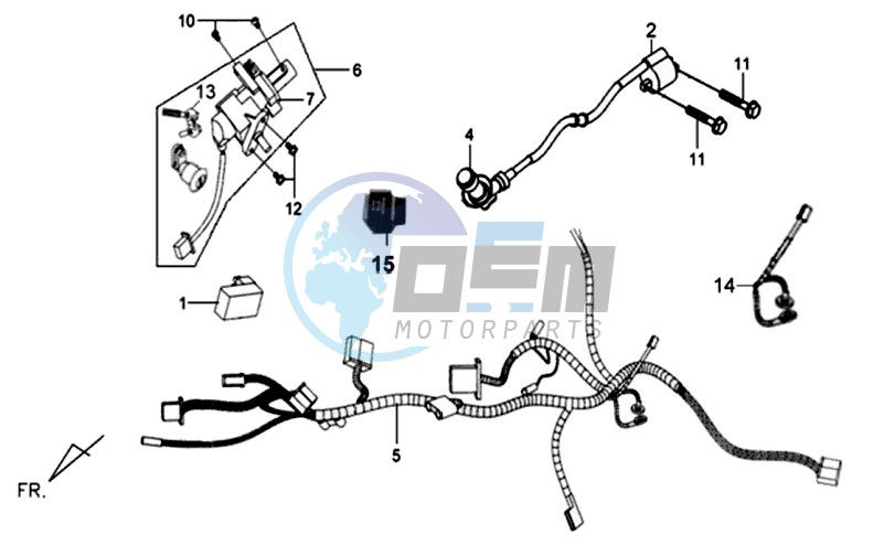 CDI - WIRING HARNASS / IGNITION LOCK