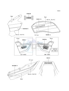 ZR 1200 A [ZX 1200 R] (A1-A3) drawing DECALS-- RED_SILVER- --- ZR1200-A2- -