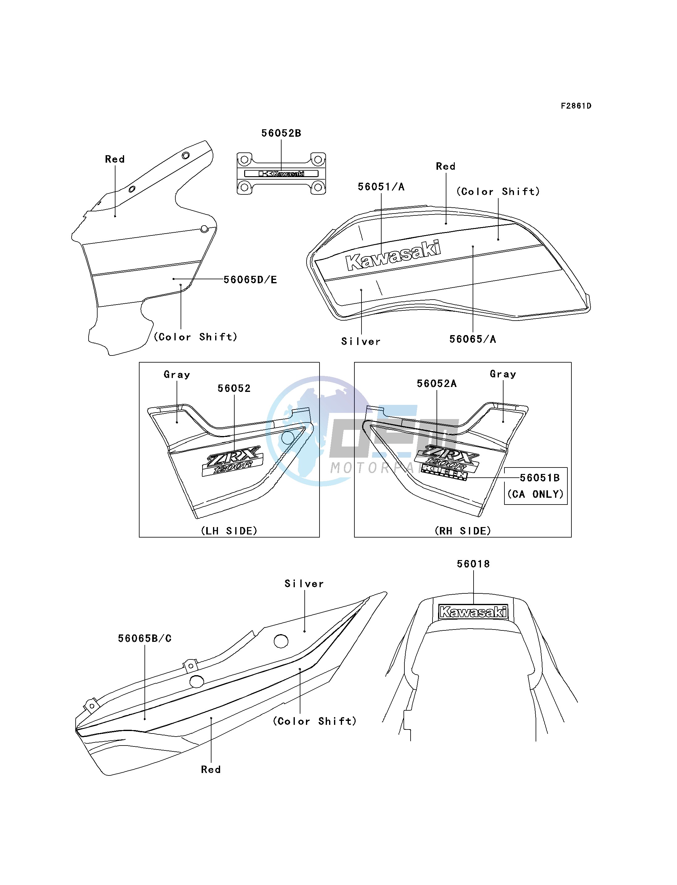DECALS-- RED_SILVER- --- ZR1200-A2- -