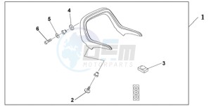 GL1800A Australia - (U) drawing SPOILER ACCENT TR