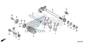 CRF250LE CRF250L Korea - (KO) drawing GEARSHIFT DRUM