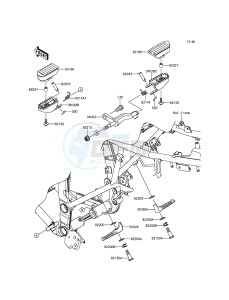 KLX250 KLX250SFF XX (EU ME A(FRICA) drawing Footrests