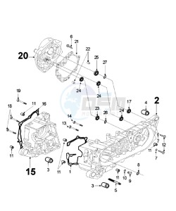 VIVA 3 L 4T SPORTLINE drawing CRANKCASE