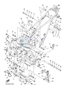 WR250R (32DT 32DS 32DU) drawing FRAME