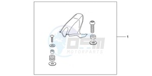 CBR1000RA9 Korea - (KO / ABS HRC) drawing CARBON FIBER HUGGER