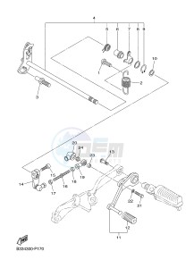 XVS950CR XVS950 ABS XV950 RACER (B334) drawing SHIFT SHAFT