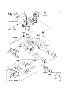 D-TRACKER 125 KLX125DEF XX (EU ME A(FRICA) drawing Swingarm