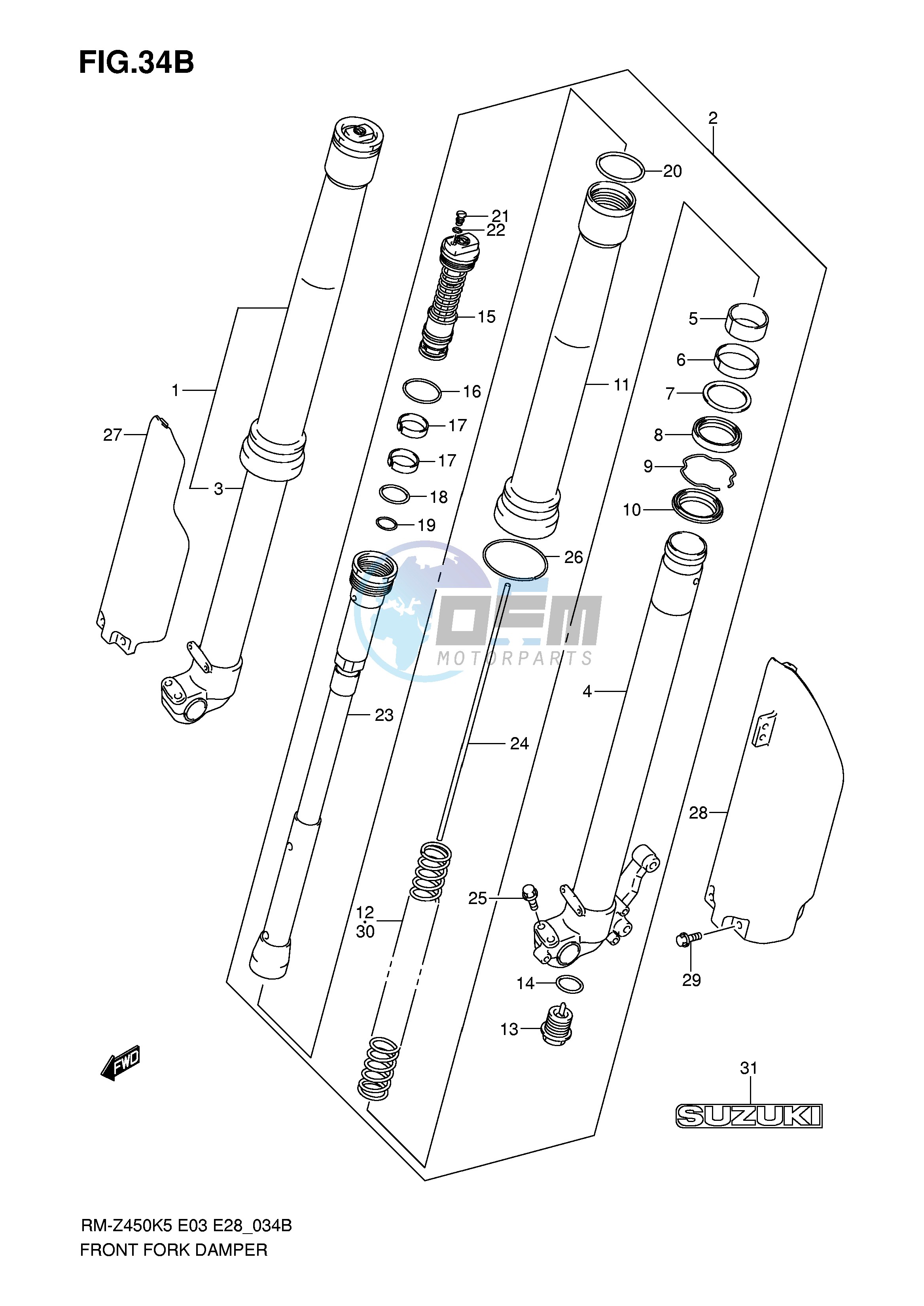 FRONT DAMPER (MODEL K7)