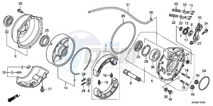 CB650FG CB650F 6ED - (6ED) drawing REAR BRAKE PANEL