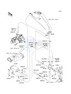 VN 1600 A [VULCAN 1600 CLASSIC] (A6F-A8FA) A7F drawing FUEL EVAPORATIVE SYSTEM-- CA- -