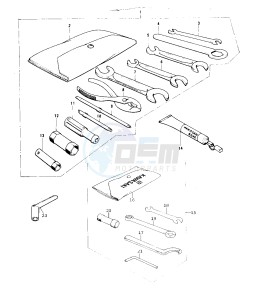 KX 125 (-A) drawing OWNER TOOLS