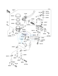 ZX 1000 D [NINJA ZX-10R] (D6F-D7FA) D7FA drawing FRONT MASTER CYLINDER