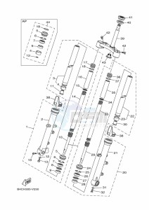 MT-07 MTN690 (BAT1) drawing FRONT FORK