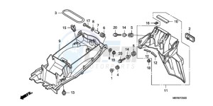 CBF600N9 Europe Direct - (ED) drawing REAR FENDER