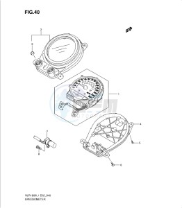 VLR1800 drawing SPEEDOMETER (VLR1800TL1 E2)