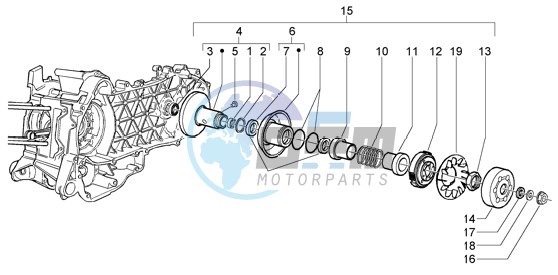 Driven pulley