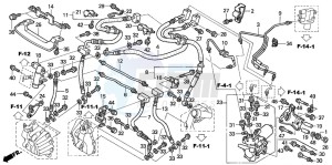 ST1300A drawing FRONT BRAKE HOSE (ST1300A)