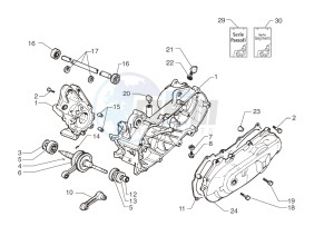 Ark AC 45 Racing- Red-Black 50 drawing Crankcase – Crankshaft