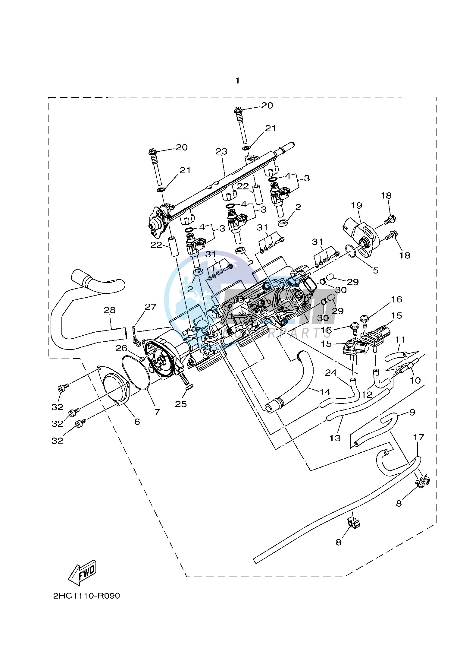 THROTTLE BODY ASSY 1