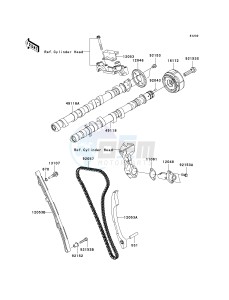 ZG 1400 A [CONCOURS 14 ABS] (8F-9F) A9F drawing CAMSHAFT-- S- -_TENSIONER