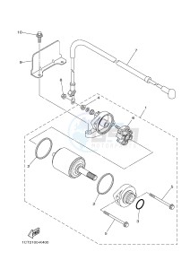 YFM450FWAD YFM45FGPAD GRIZZLY 450 EPS (1CTU 1CTV) drawing STARTING MOTOR