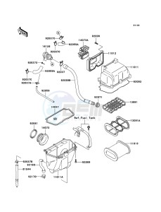 KLE500 KLE500B7F GB XX (EU ME A(FRICA) drawing Air Cleaner