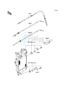 KLX250 KLX250S9F GB XX (EU ME A(FRICA) drawing Cables