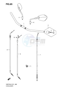 GSR750 EU drawing HANDLEBAR